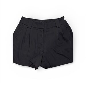 Express Black High Waist Pleated Women's Shorts